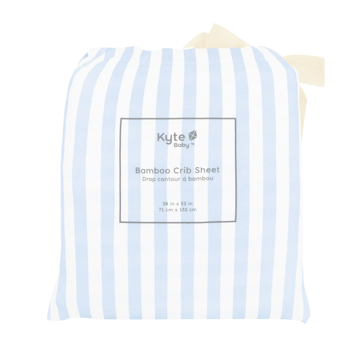 Crib Sheet in Small Mist Stripe