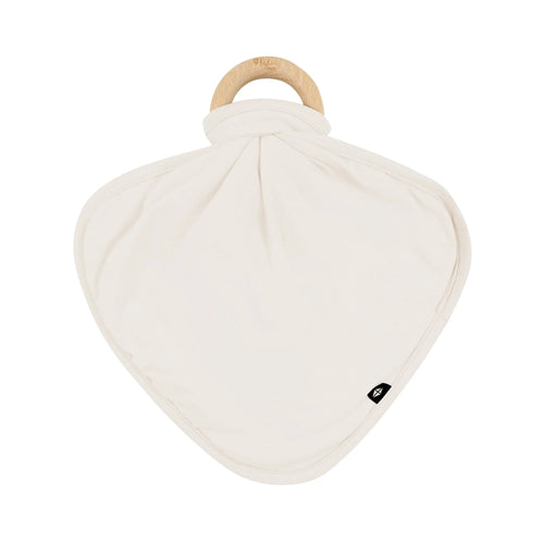 Lovey in Oat with Removable Wooden Teething Ring