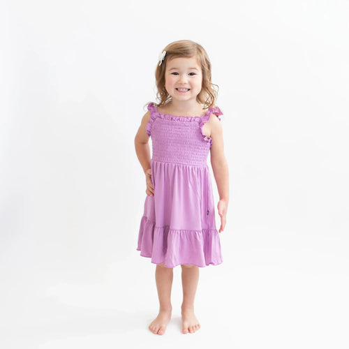 Smocked Dress in Poi