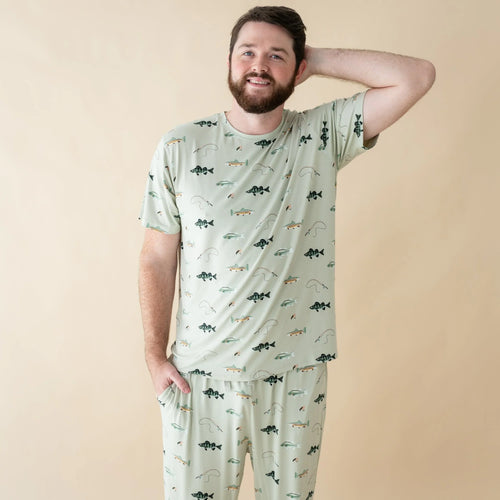 Men's Crew Neck Tee in Fishing