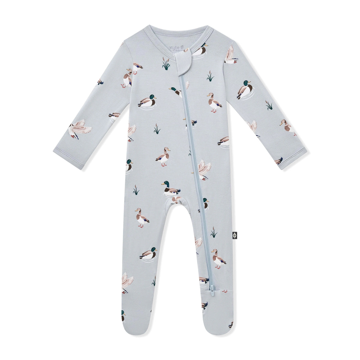 Zippered Footie in Mallard Duck