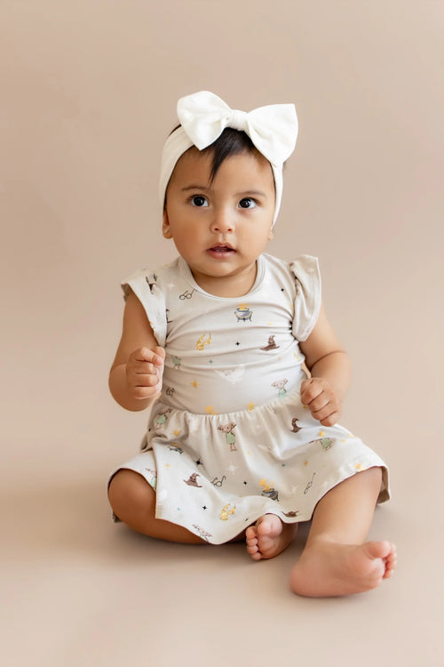 Twirl Bodysuit Dress in Starry Icon