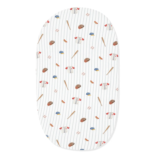 Oval Bassinet Sheet in Home Run