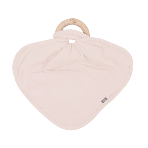 Lovey in Blush with Removable Wooden Teething Ring