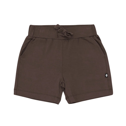 Drawstring Short in Espresso