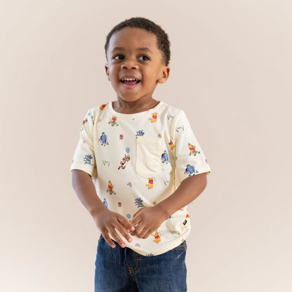 Toddler Crew Neck Tee in Winnie the Pooh Celebration