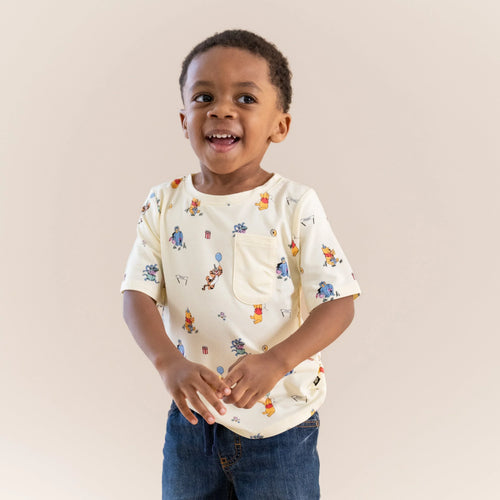 Toddler Crew Neck Tee in Winnie the Pooh Celebration