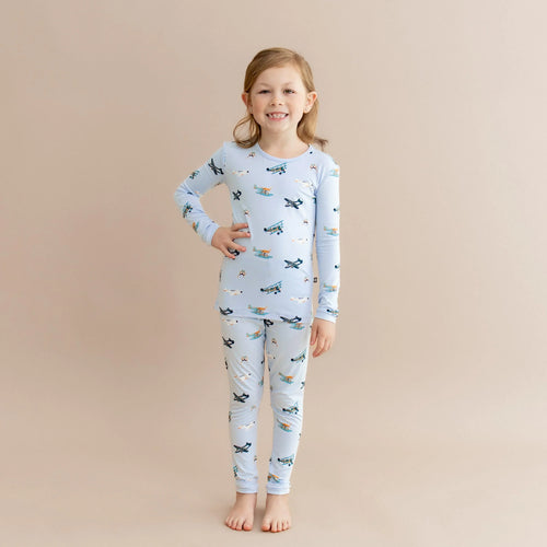 Long Sleeve Pajamas in Take Off