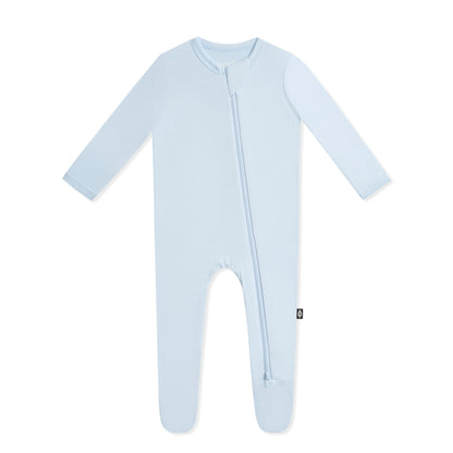 Zippered Footie in Breeze