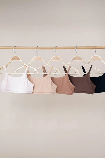 Women's Scoop Neck Bralette in Toffee