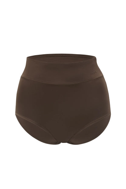 Women's High-Waisted Brief in Toffee