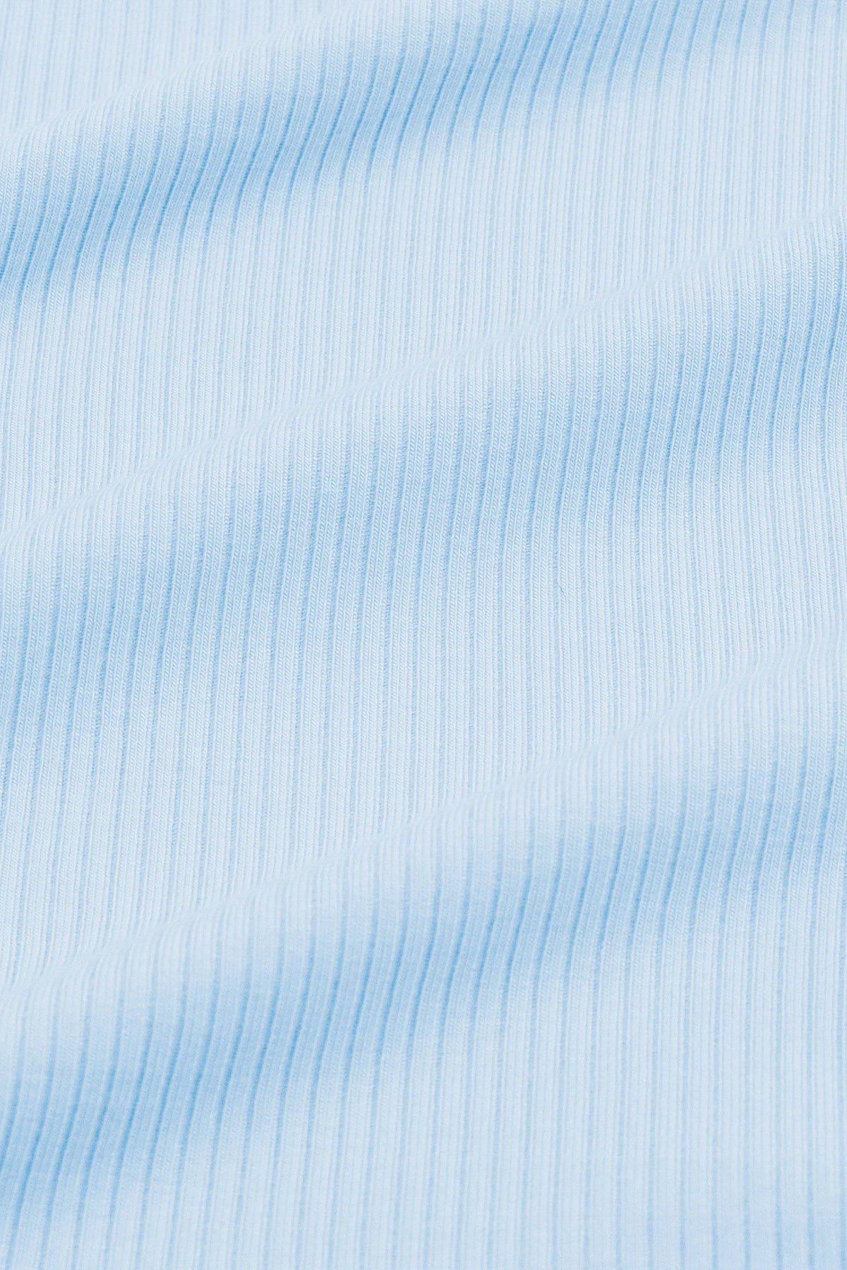 Ribbed Zipper Footie in Breeze
