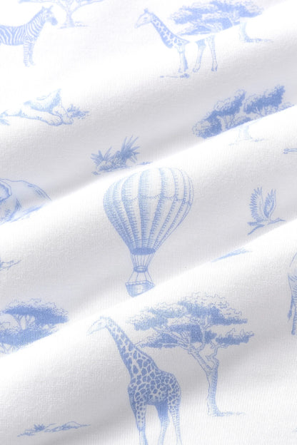 Knotted Gown with Hat Set in Toile Safari