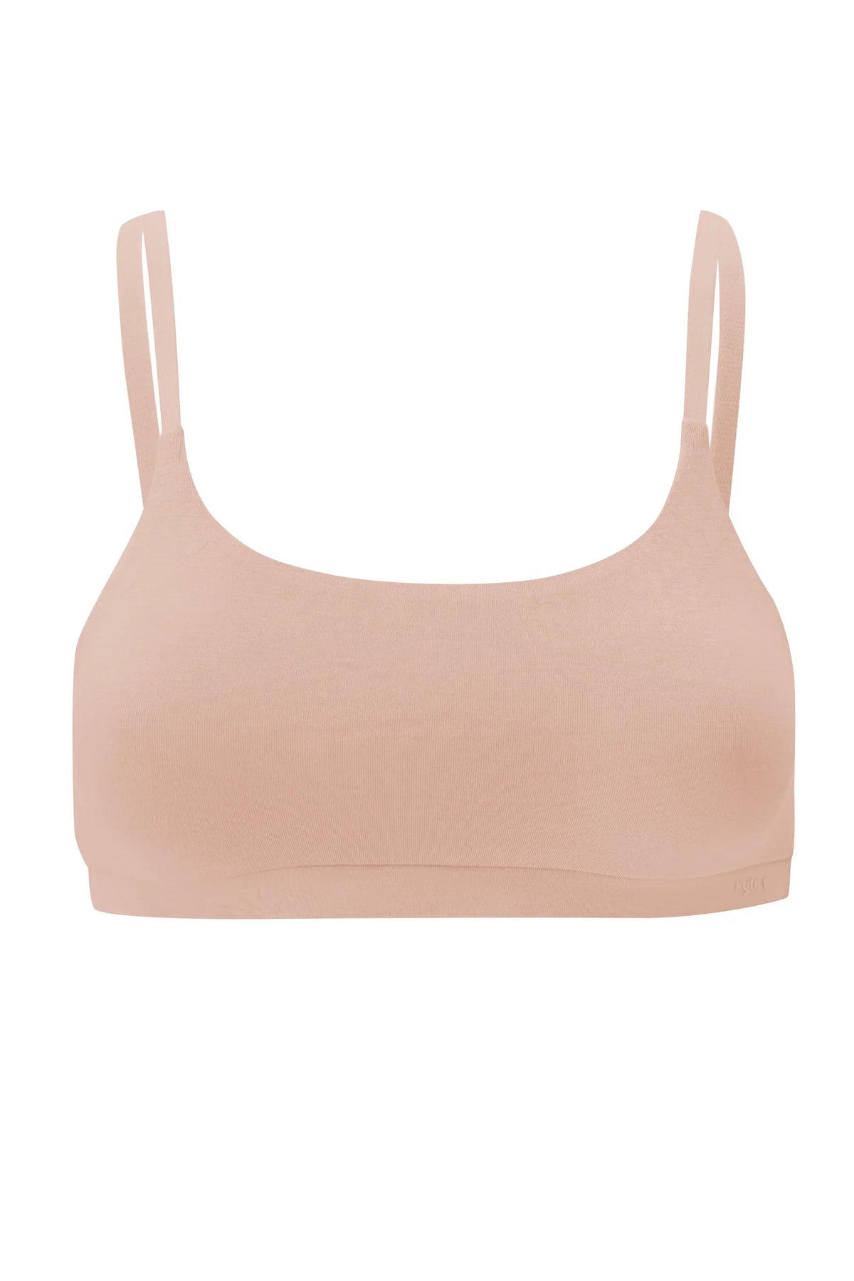 Women's Scoop Neck Bralette in Chai